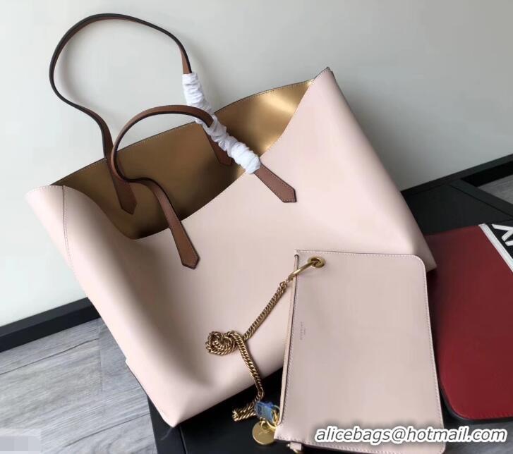 Top Quality Givenchy GV Shopper Tote Bag In Smooth Leather 501513 Beige/Gold