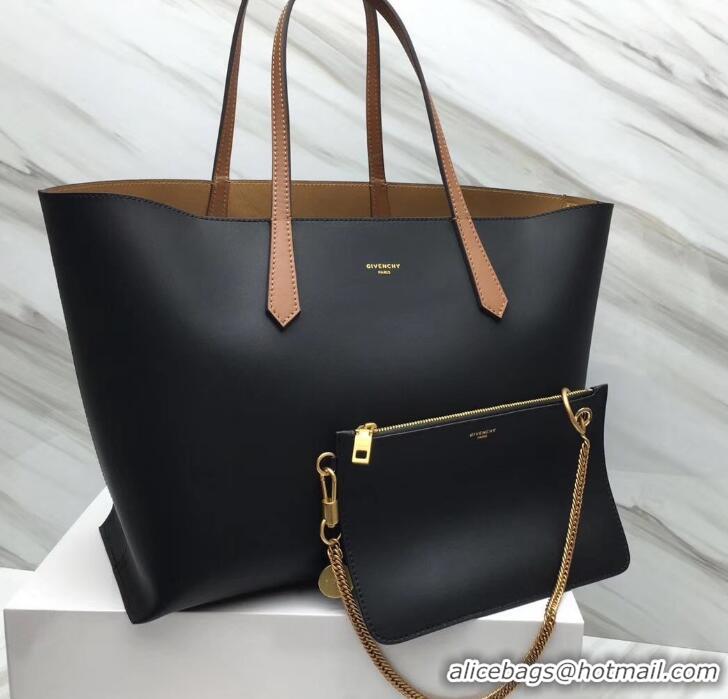 Charming Givenchy GV Shopper Tote Bag In Smooth Leather 501513 Black/Gold