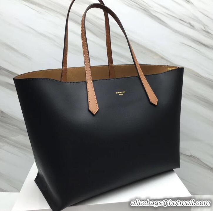 Charming Givenchy GV Shopper Tote Bag In Smooth Leather 501513 Black/Gold