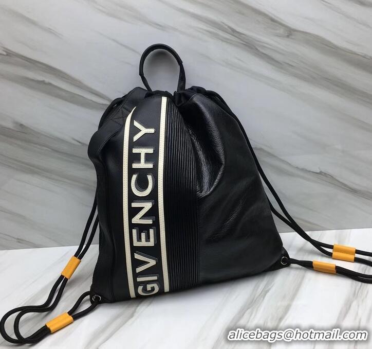 Best Luxury Givenchy Reverse Drawstring Backpack Bag 501518 Black/White