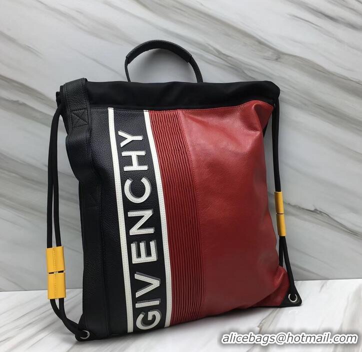 Classic Givenchy Reverse Drawstring Backpack Bag 501518 Red/White