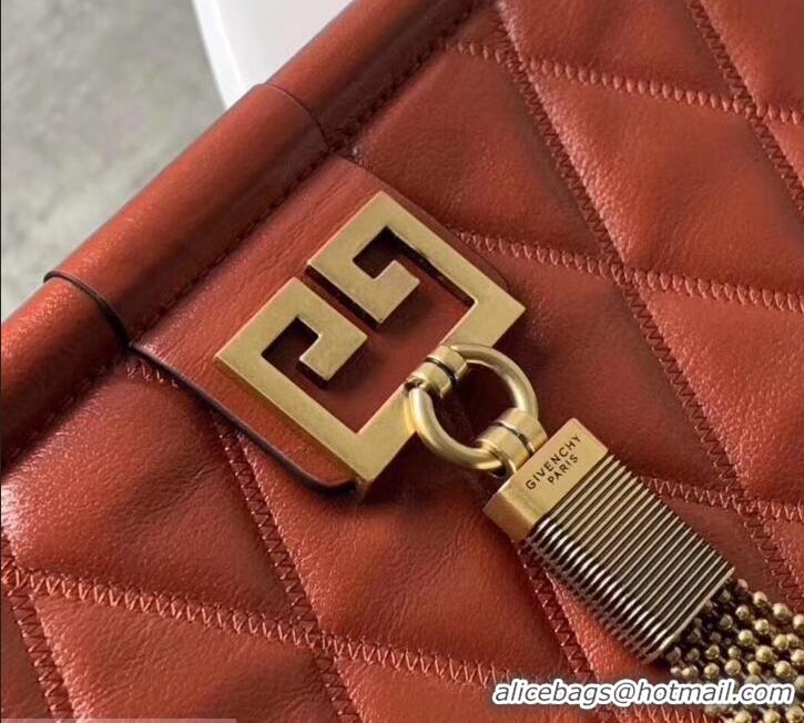 Best Price Givenchy Quilted Logo Chain Clutch Bag 501523 Red