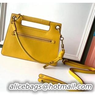 Duplicate Givenchy Small Whip Bag in Smooth Leather 501524 Yellow