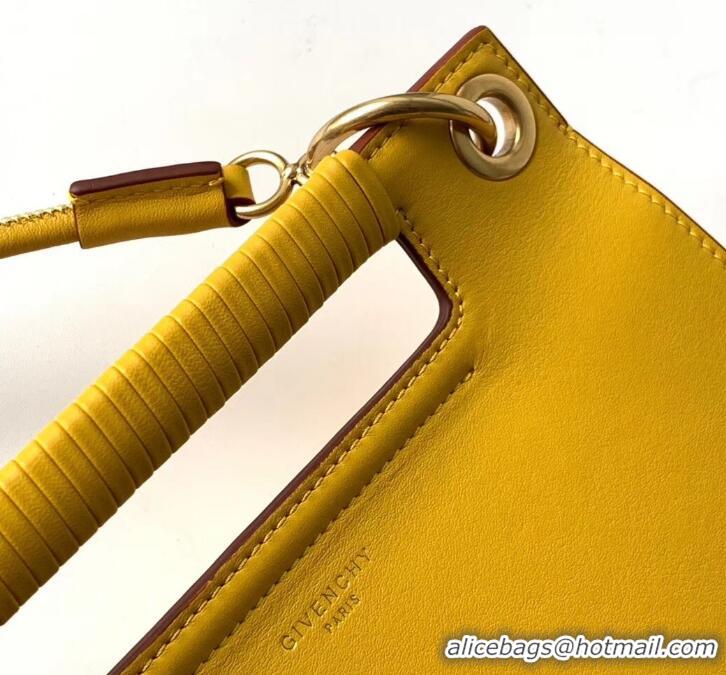 Duplicate Givenchy Small Whip Bag in Smooth Leather 501524 Yellow