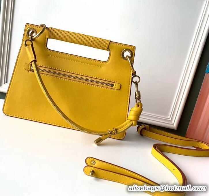 Duplicate Givenchy Small Whip Bag in Smooth Leather 501524 Yellow