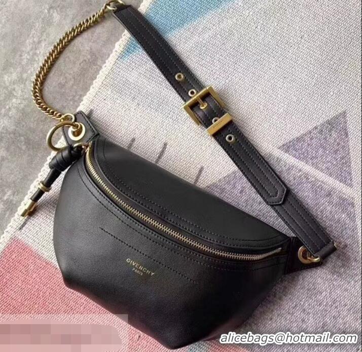 Duplicate Givenchy Whip Bum Bag in Smooth Leather 501526 Black