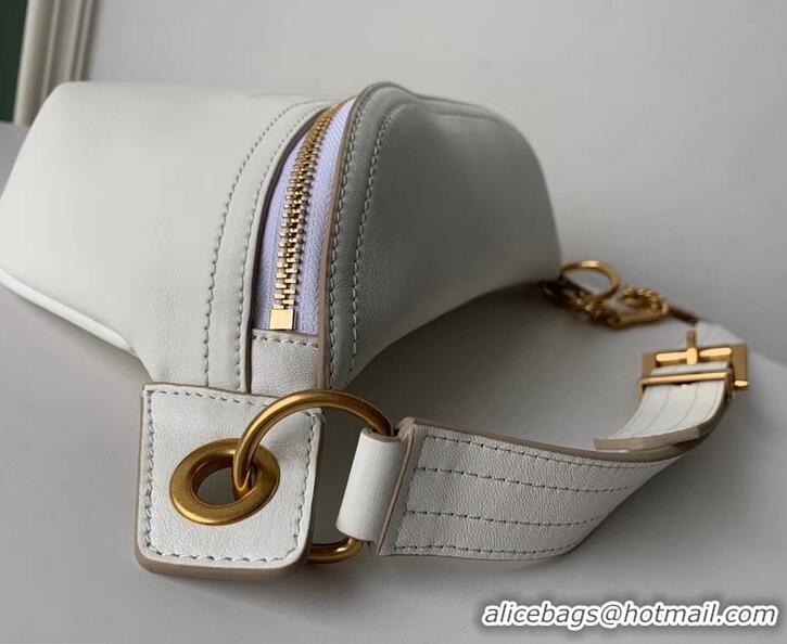 AAAAA Givenchy Whip Bum Bag in Smooth Leather 501526 White