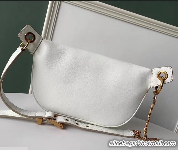 AAAAA Givenchy Whip Bum Bag in Smooth Leather 501526 White