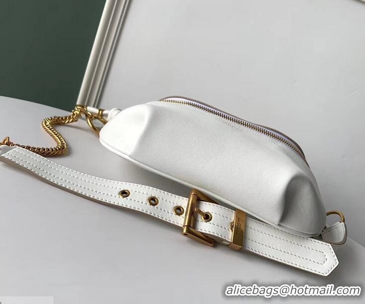 AAAAA Givenchy Whip Bum Bag in Smooth Leather 501526 White