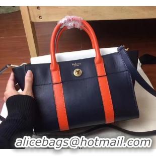 Buy Luxury MULBERRY BAYSWATER WITH STRAP CLASSIC GRAIN BLACK/WHITE/ORANGE 516012