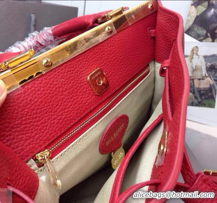 Pretty Style Murberry Small Kensington Bag Mole Soft Gold 516011 Red