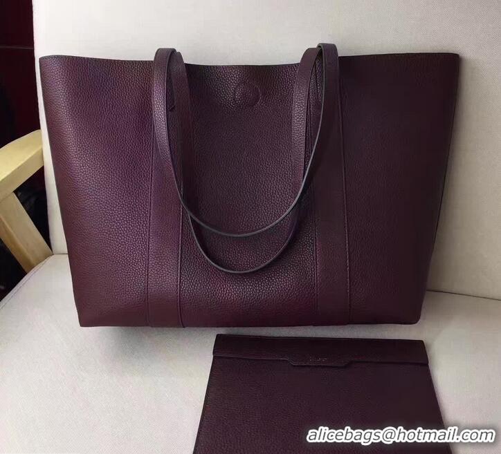 Luxury Mulberry Bayswater Tote Small In Classic Grain Shopping Bag 516015 Fuchsia