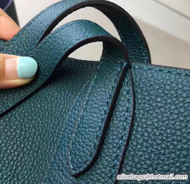 Luxury Mulberry Bayswater Tote Small In Classic Grain Shopping Bag 516015 Ocean Green