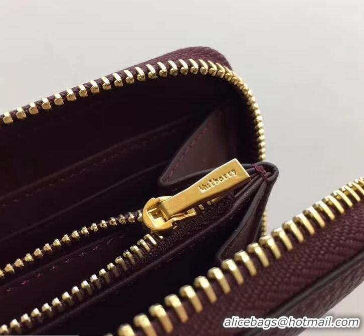 Stylish Mulberry Zip Around Wallet 516016 Burgundy