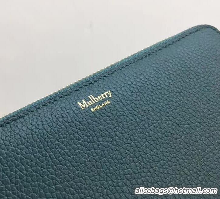 Elegant Mulberry Zip Around Wallet 516016 Ocean Green