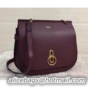 Stylish Mulberry Amberley Silky Calf Satchel 4703730 Oxblood