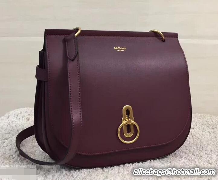 Stylish Mulberry Amberley Silky Calf Satchel 4703730 Oxblood