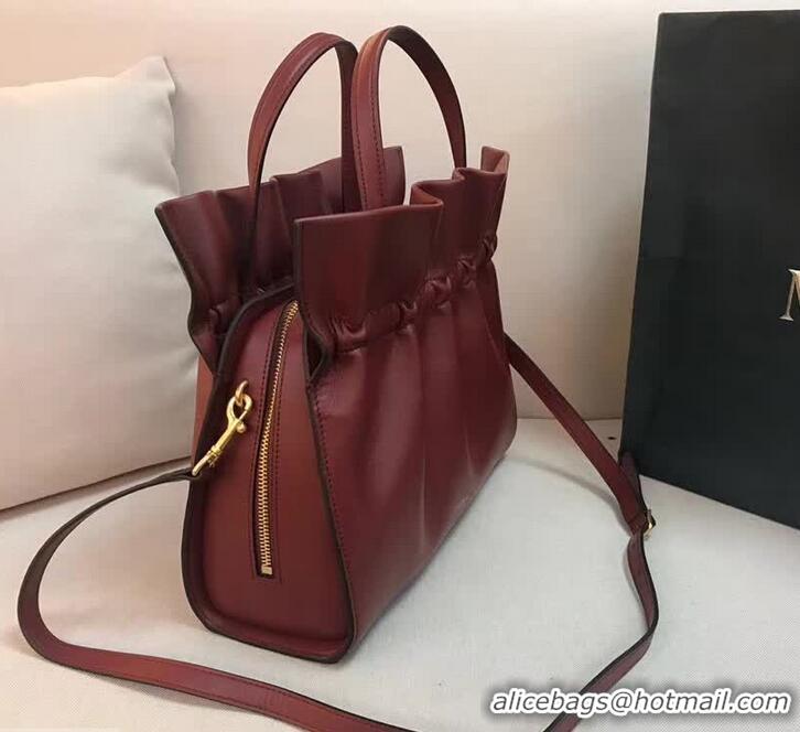 Best Product Mulberry Lynton Smooth Calf Top Handle Bag HH5110 Burgundy