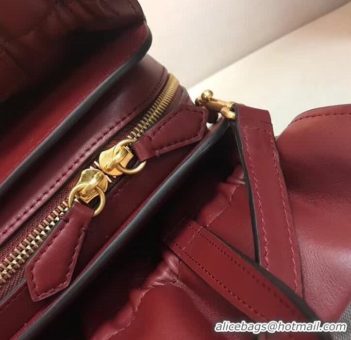 Best Product Mulberry Lynton Smooth Calf Top Handle Bag HH5110 Burgundy