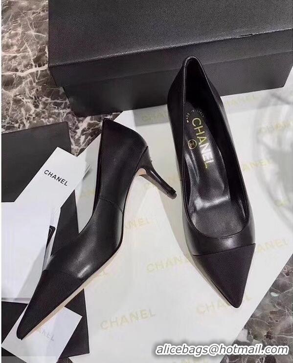 Low Cost Chanel Heel 6.5cm Pumps 9051404 Black 2019