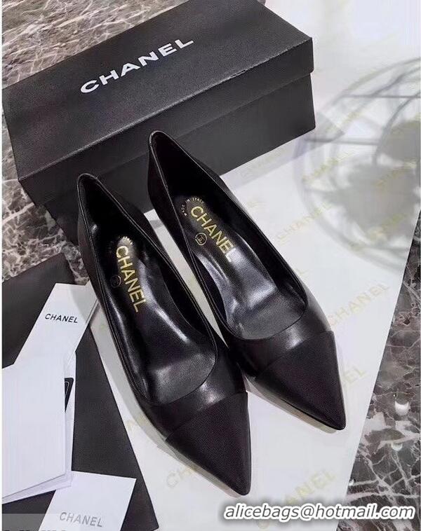 Low Cost Chanel Heel 6.5cm Pumps 9051404 Black 2019