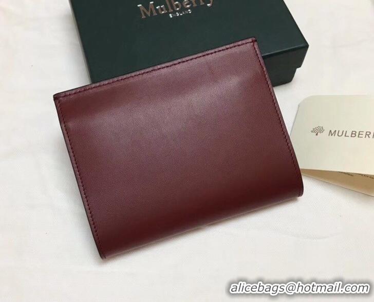 Classic Style Mulberry Amberley Medium Wallet HH51122 Burgundy