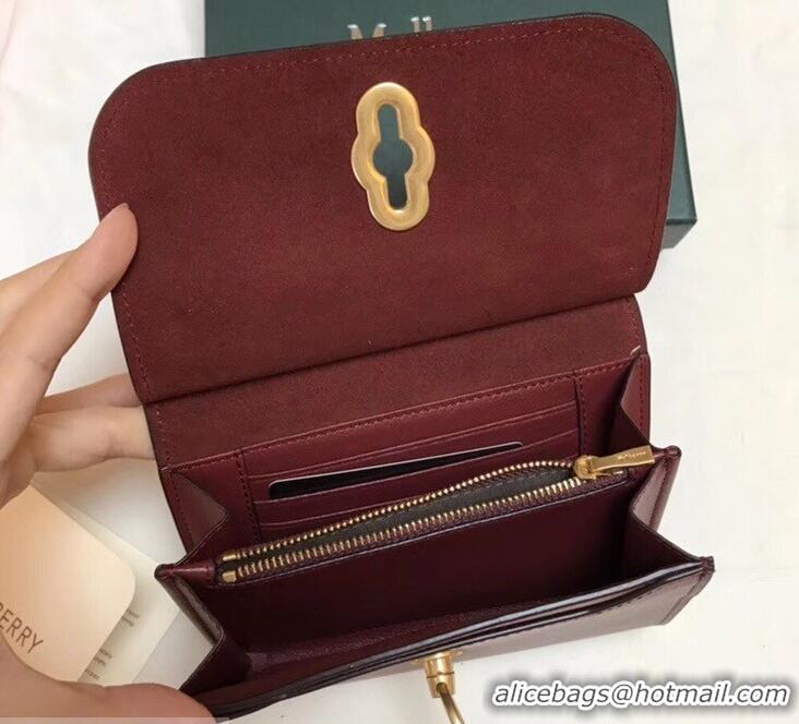 Classic Style Mulberry Amberley Medium Wallet HH51122 Burgundy