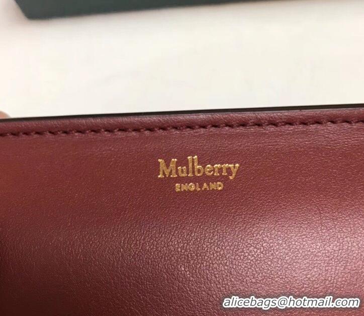 Classic Style Mulberry Amberley Medium Wallet HH51122 Burgundy