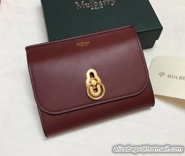 Classic Style Mulberry Amberley Medium Wallet HH51122 Burgundy