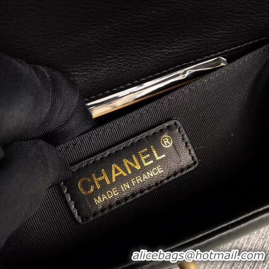 Market Sells Chanel Le Boy Flap Shoulder Bag Original Calf leather A67085 Black Gold Buckle