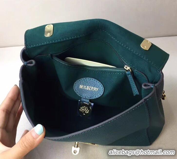 Popular Style Mulberry Lily Small/Medium Classic Grain Cow Leather HH51126 Green Ocean