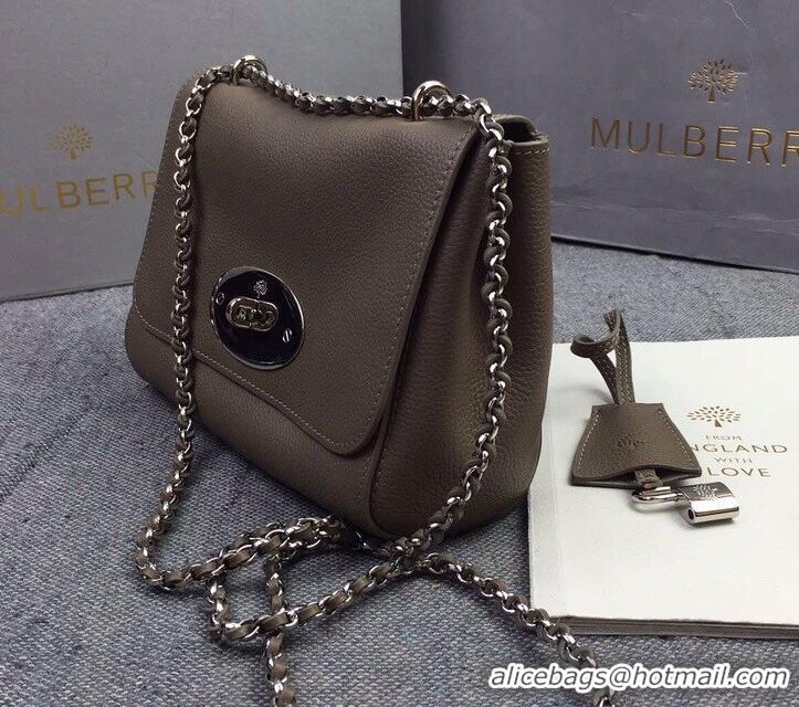 Best Price Mulberry Lily Small/Medium Classic Grain Cow Leather HH51126 Grey