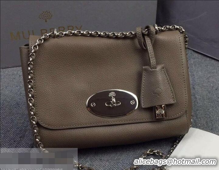 Best Price Mulberry Lily Small/Medium Classic Grain Cow Leather HH51126 Grey