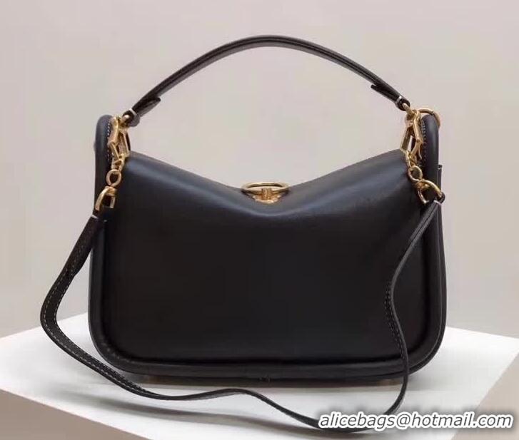 Sophisticated Mulberry Small Leighton Handbag in Midnight Silky Calf HH51128