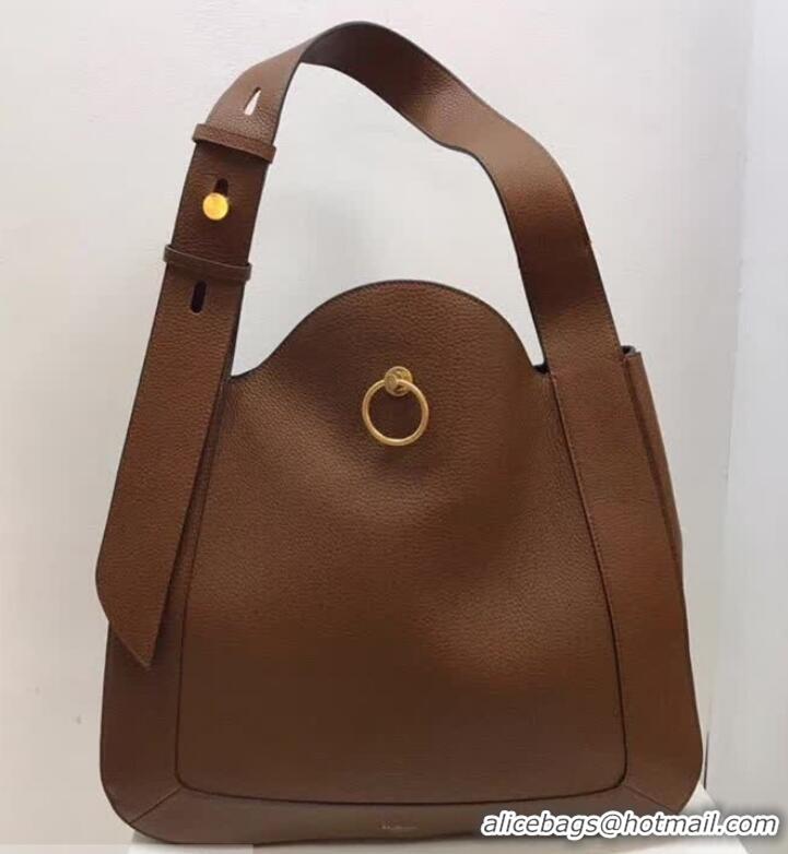 Low Price Mulberry Marloes Hobo in Natural Grain Leather Brown Oak HH51133