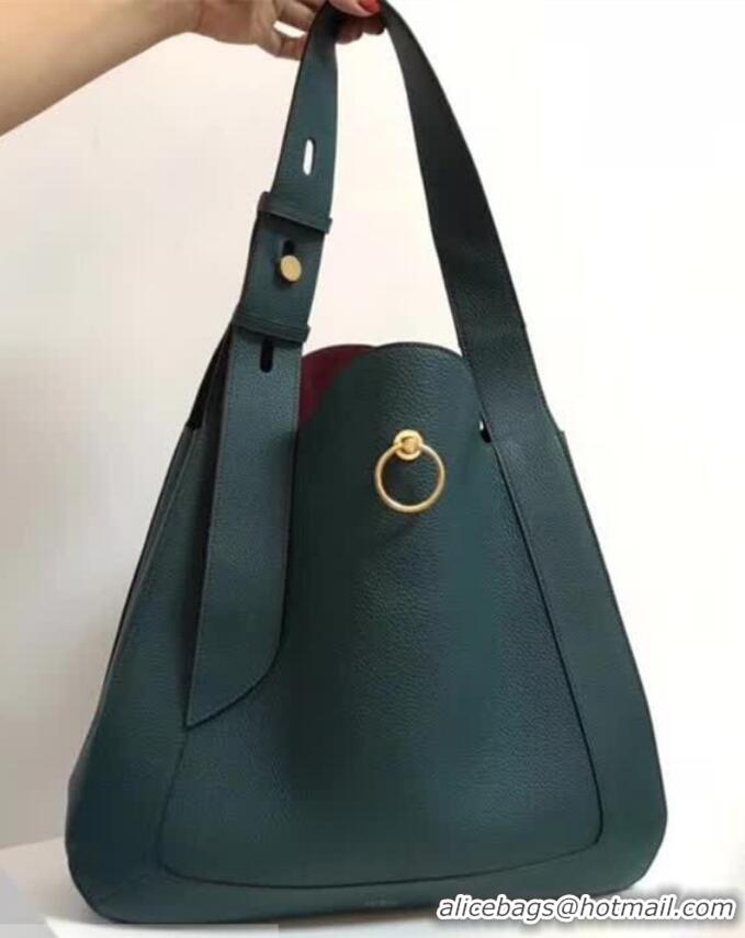 Super Quality Mulberry Marloes Hobo in Natural Grain Leather HH51133 Green