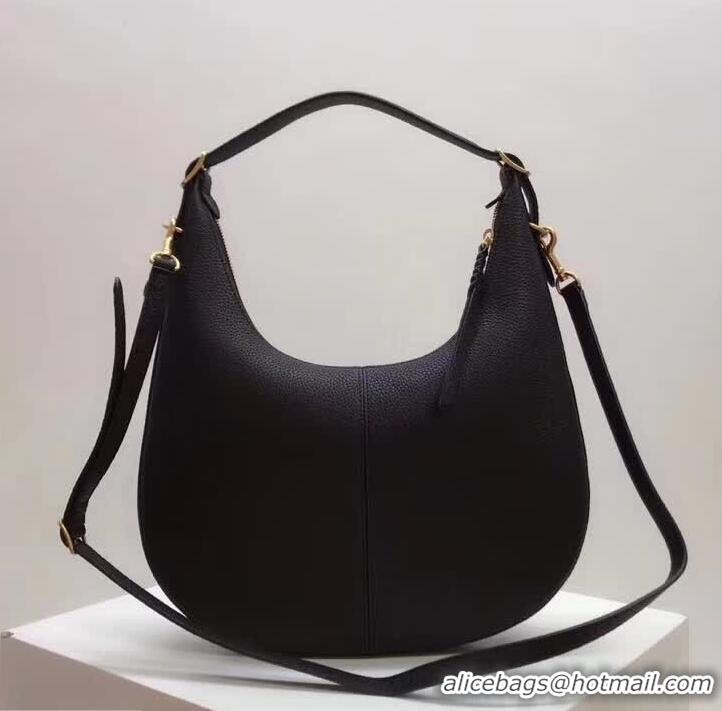 Duplicate Mulberry Small Selby Silky Calf Hobo HH51135 Black