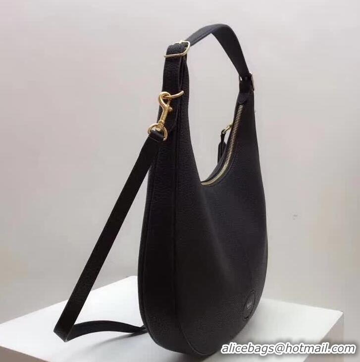 Duplicate Mulberry Small Selby Silky Calf Hobo HH51135 Black