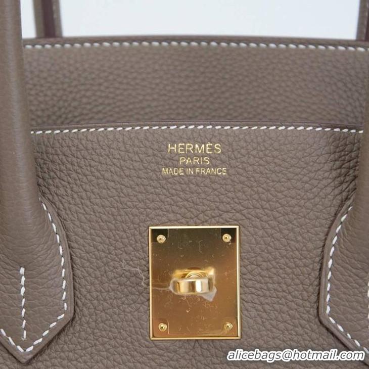 Brand New Hermes Birkin 35cm Togo Leather Bag H35 Etoupe Gold Hardware