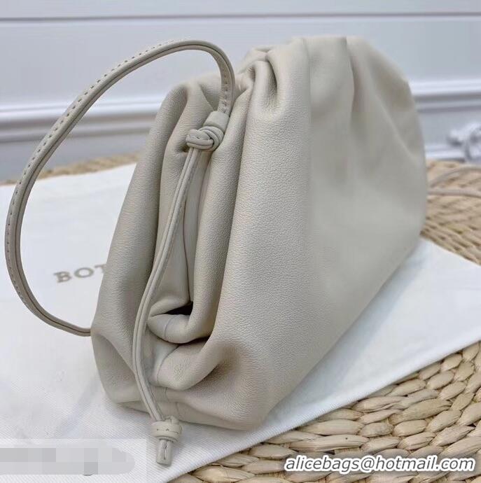 Reproduction Bottega Veneta Frame Pouch Clutch Small Bag with Strap In Butter Calf BV51402 Creamy 2019