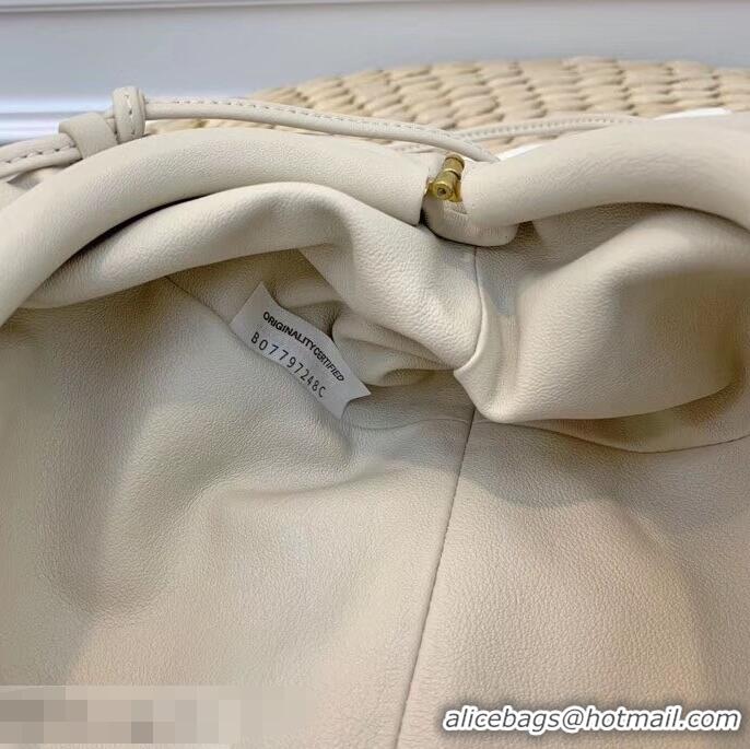 Reproduction Bottega Veneta Frame Pouch Clutch Small Bag with Strap In Butter Calf BV51402 Creamy 2019