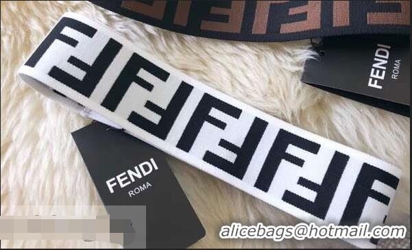 Faux Discount Fendi FF Headband 921609 White