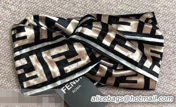 Cheapest Fendi Velvet FF Tie Headband 921612