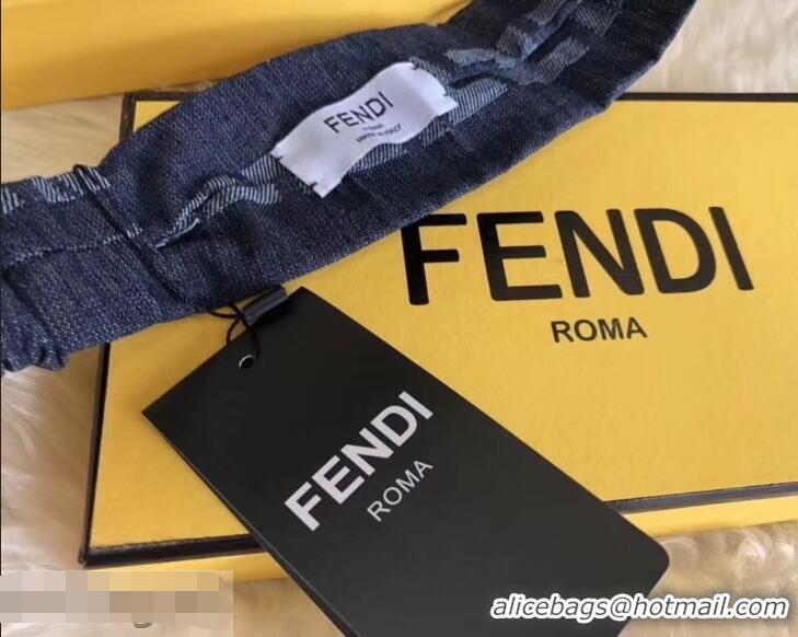 Cheap Imitation Fendi Denim FF Headband 921616