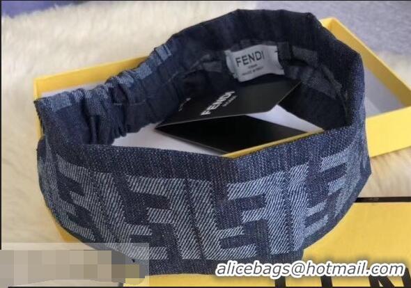 Cheap Imitation Fendi Denim FF Headband 921616