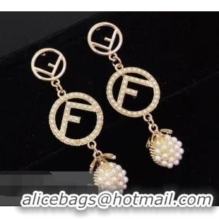 Spot Imitation Fendi F Fruit Earrings F918162 Silver