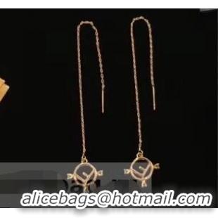 Low Cost Fendi F Is Fendi Long Chain Earrings F93499