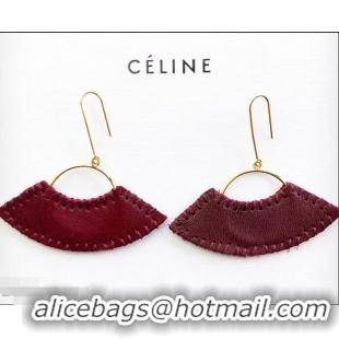 Best Discount Celine Earrings C12012 Burgundy