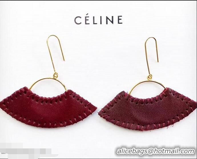 Best Discount Celine Earrings C12012 Burgundy