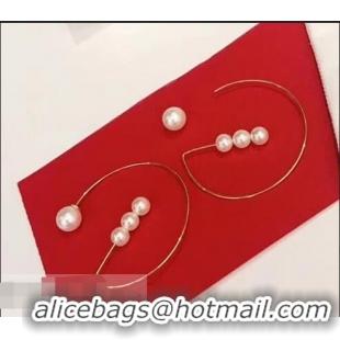 Stylish Low Cost Celine G Pearl Earrings C72301